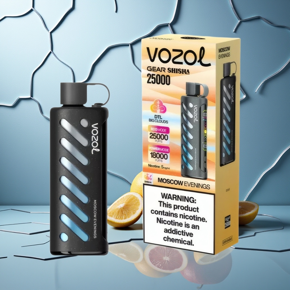 VOZOL Gear Shisha 25000 Puffov Moskovski Večeri Dual Mesh Dual Modes