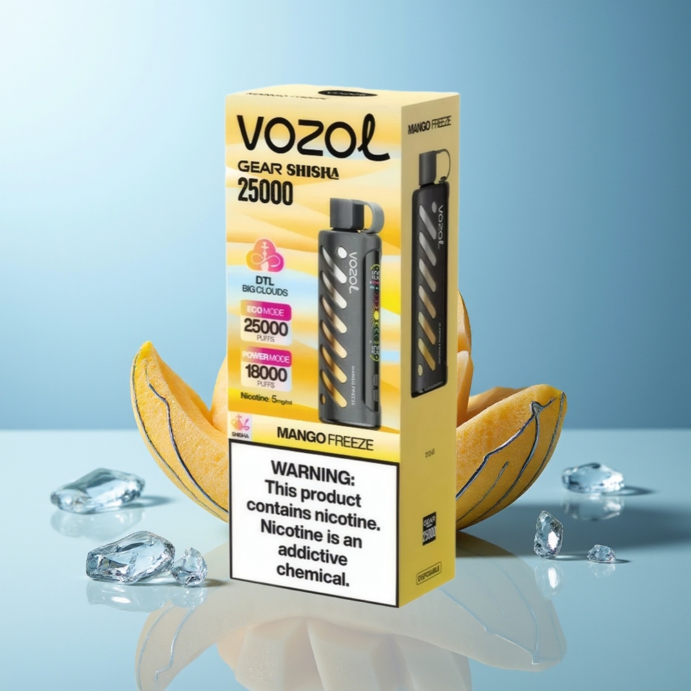VOZOL Gear Shisha 25000 Puffov Mrazno Mango SiLC Tech