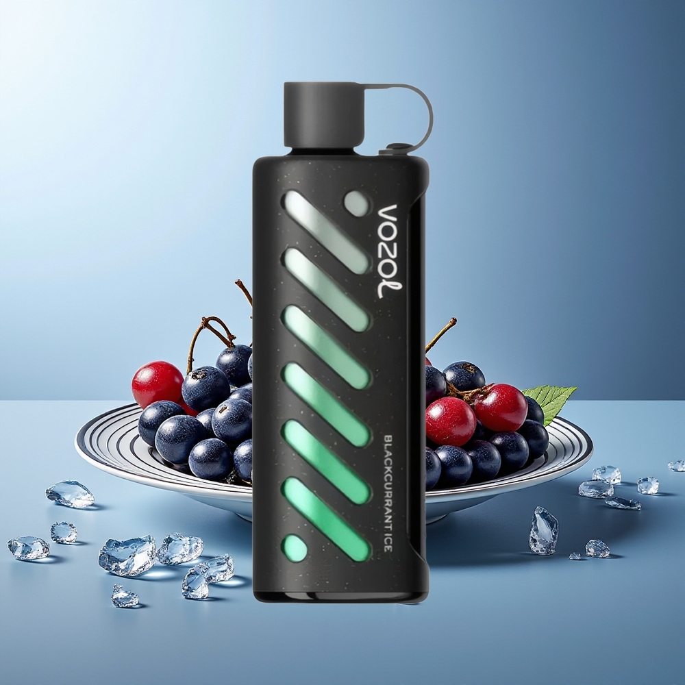VOZOL Gear Shisha 25000 Puffov Črnega ribeza led + SiLC Tech