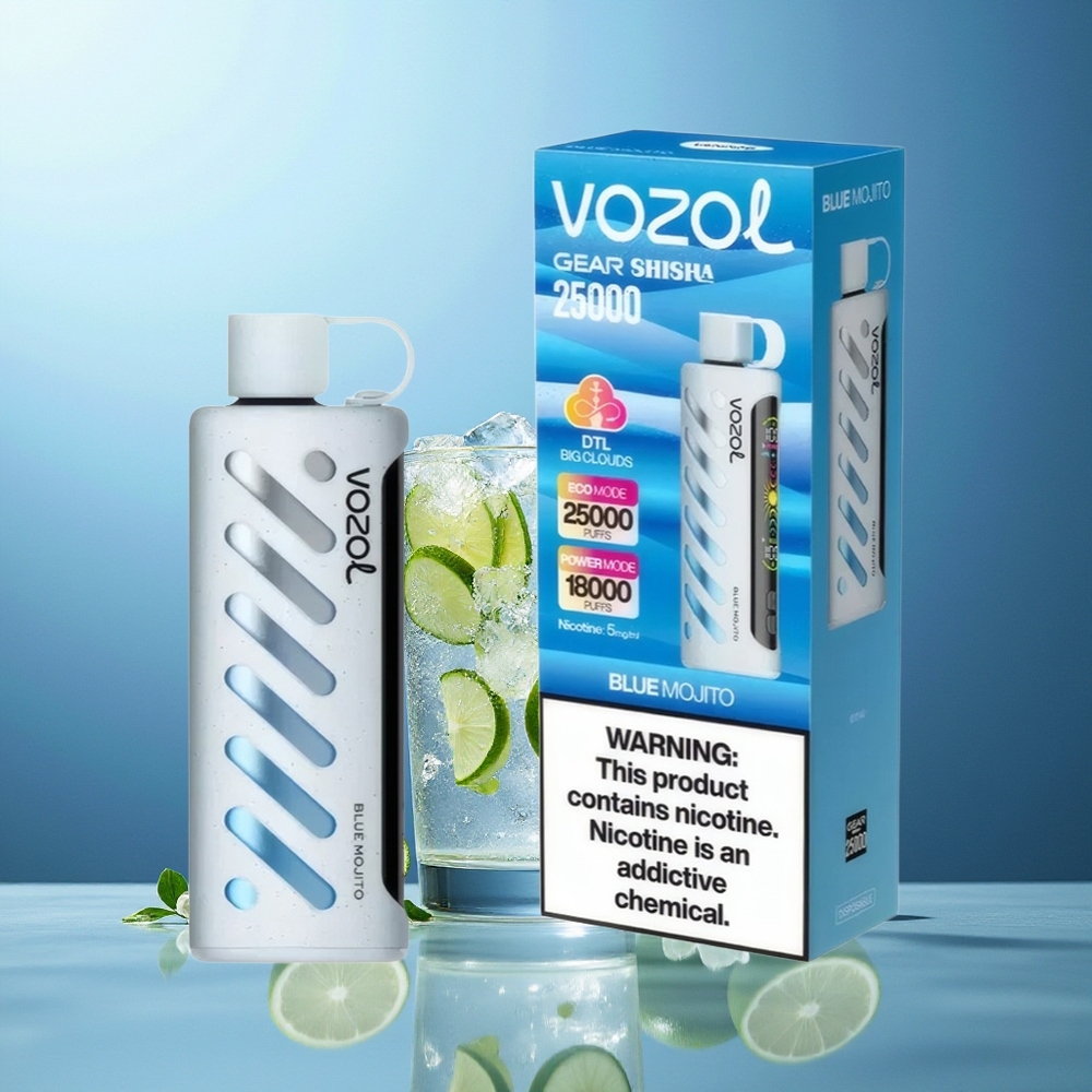 VOZOL Gear Shisha 25000 Puffs Modra Mojito Dual Mesh Dual Modes