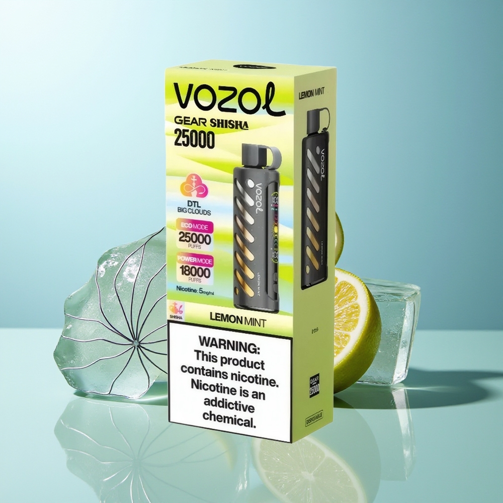 VOZOL Gear Shisha 25000 Pufov Limeta Meta Drugo