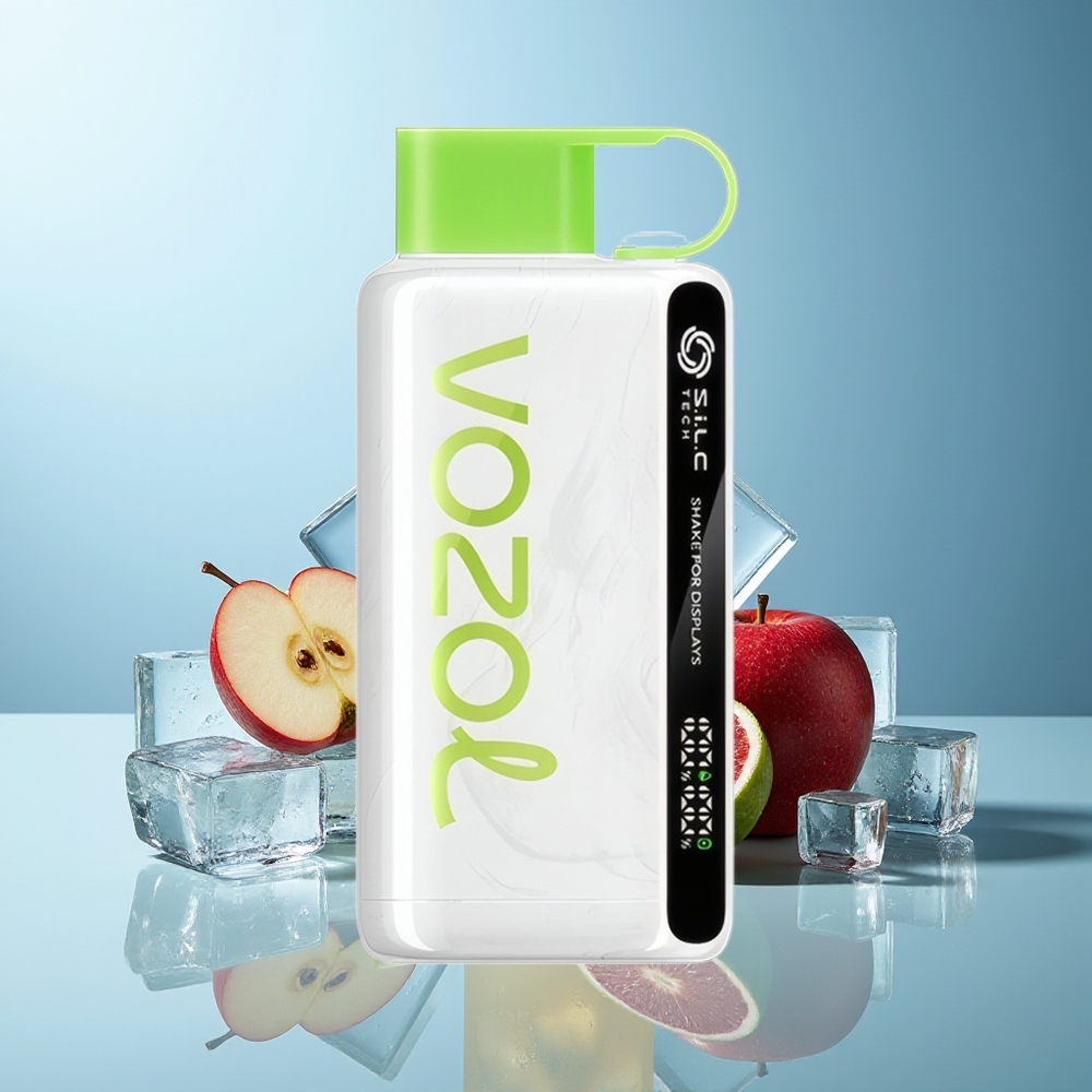 VOZOL STAR 9000/12000 Puffov Kislo Jabolko Led Dispozabilni Vape