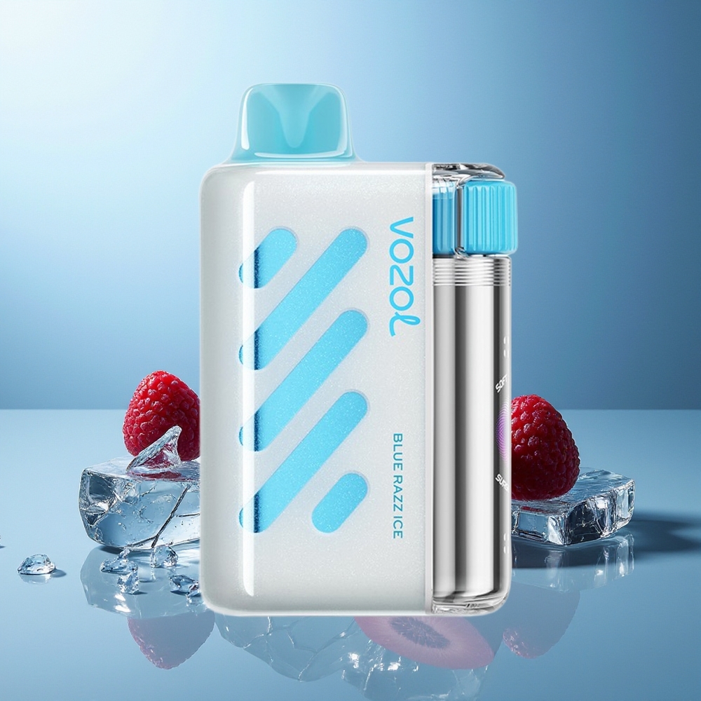 VOZOL VISTA 40000 Pihov Disposabil Vape Modra Malina Led Dodatek SiLC
