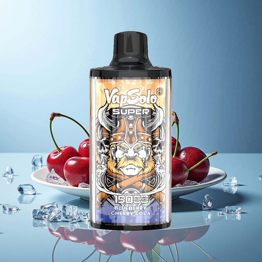 VapSolo Super 15000 Pofov Češnjeva Kola 40ml