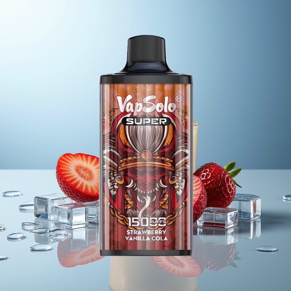 VapSolo Super 15000 Puff Jagoda Vanilija Kola 40ml