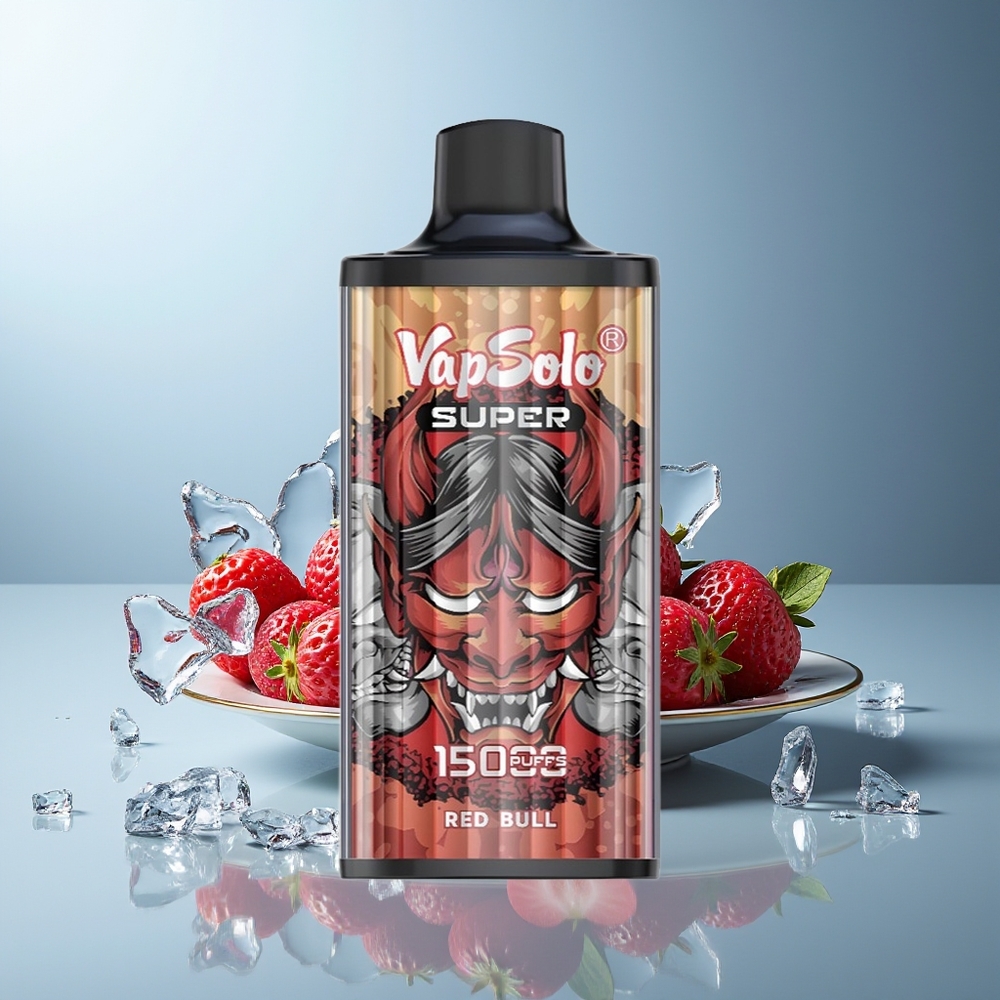 VapSolo Super 15000 Pufi Dispozabilni Vape Rdeči Bik 850mah