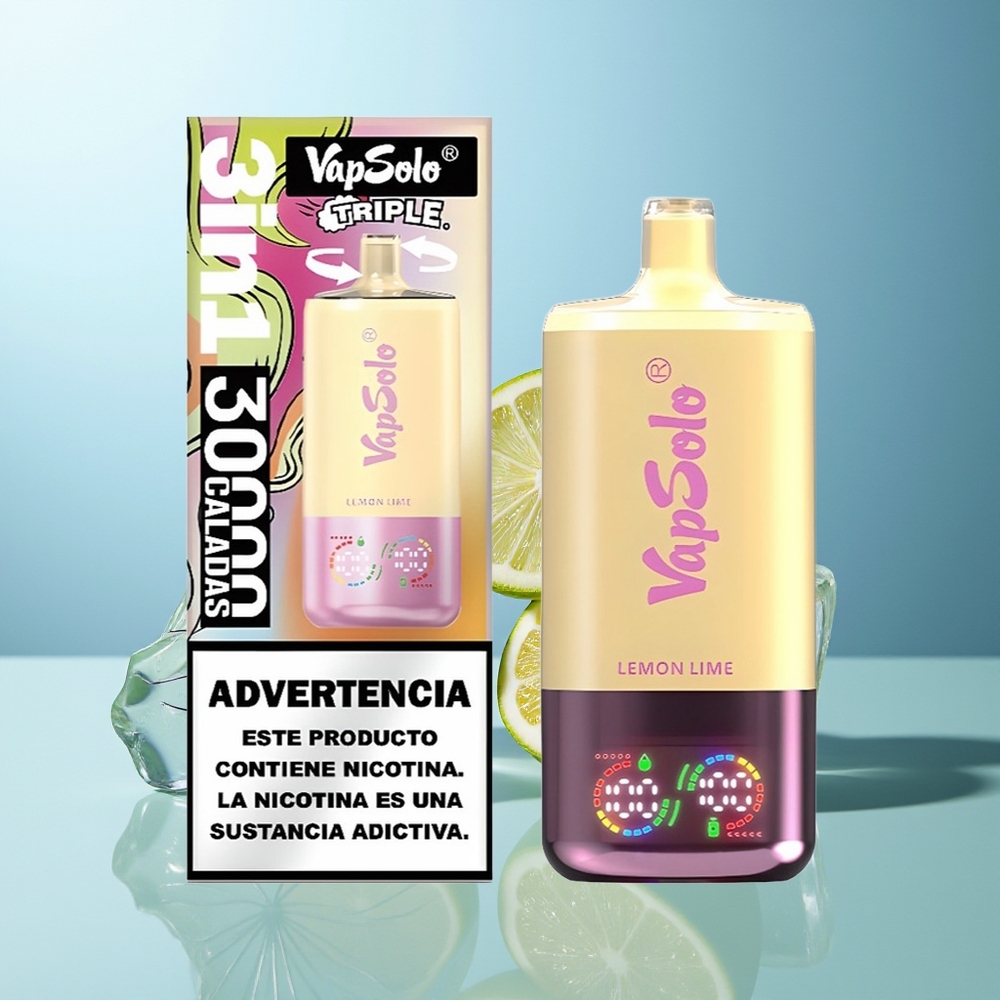 VapSolo Triple 30000 Pih Kombinacija Limona Limeta Tip-C