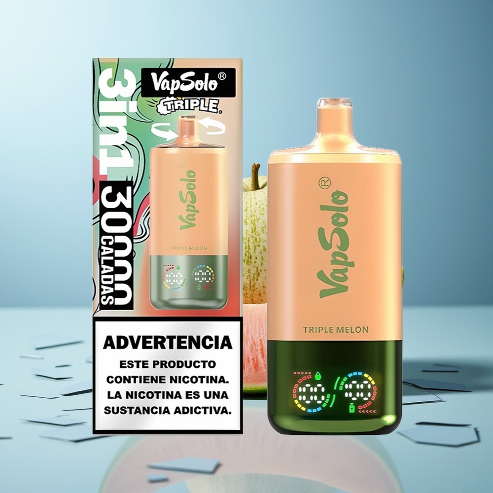 VapSolo Triple 30000 Puffs Trojna Melona Type-C