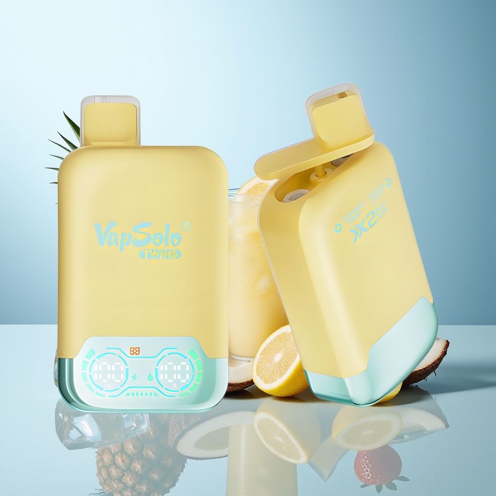 VapSolo Twins 20000 Pih Pineapple Coconut  Strawberry Banana Tip-C