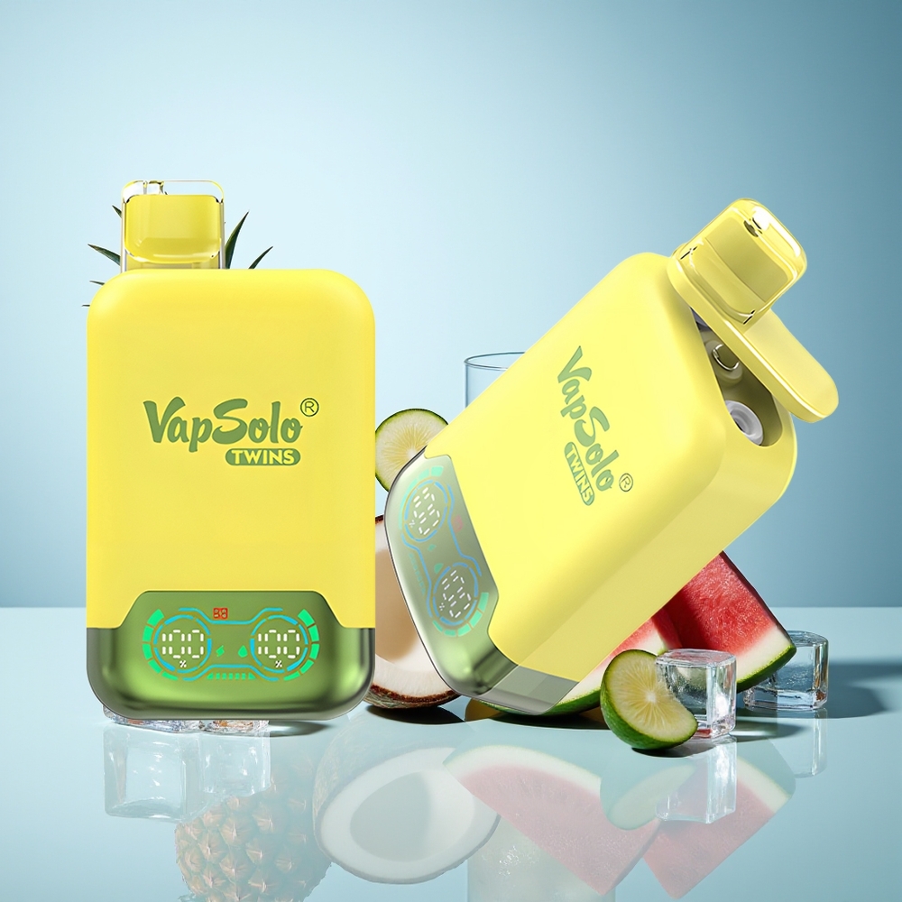 VapSolo Twins 20000 Pihal Ananas Kokos in Lubenica Led