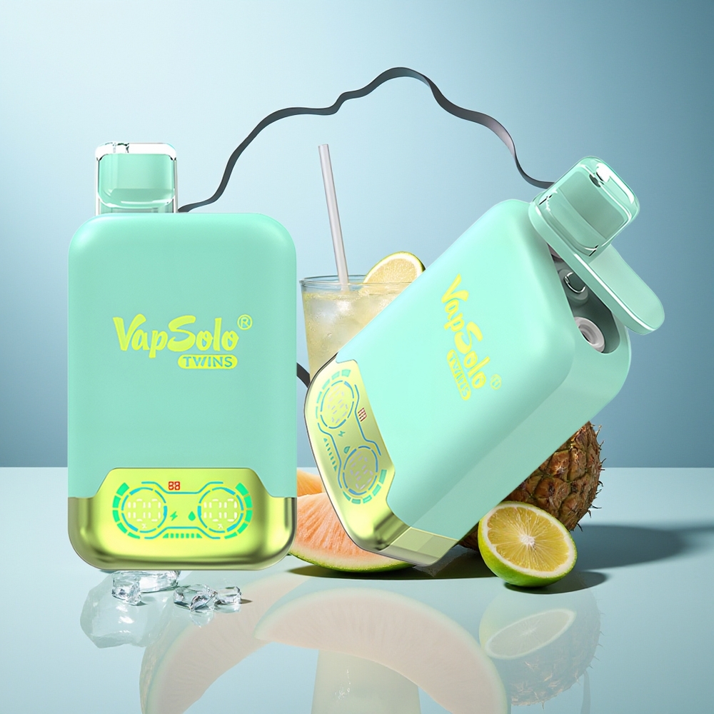 VapSolo Twins 20000 Puffs Trojna Melona in Ananas Kokos