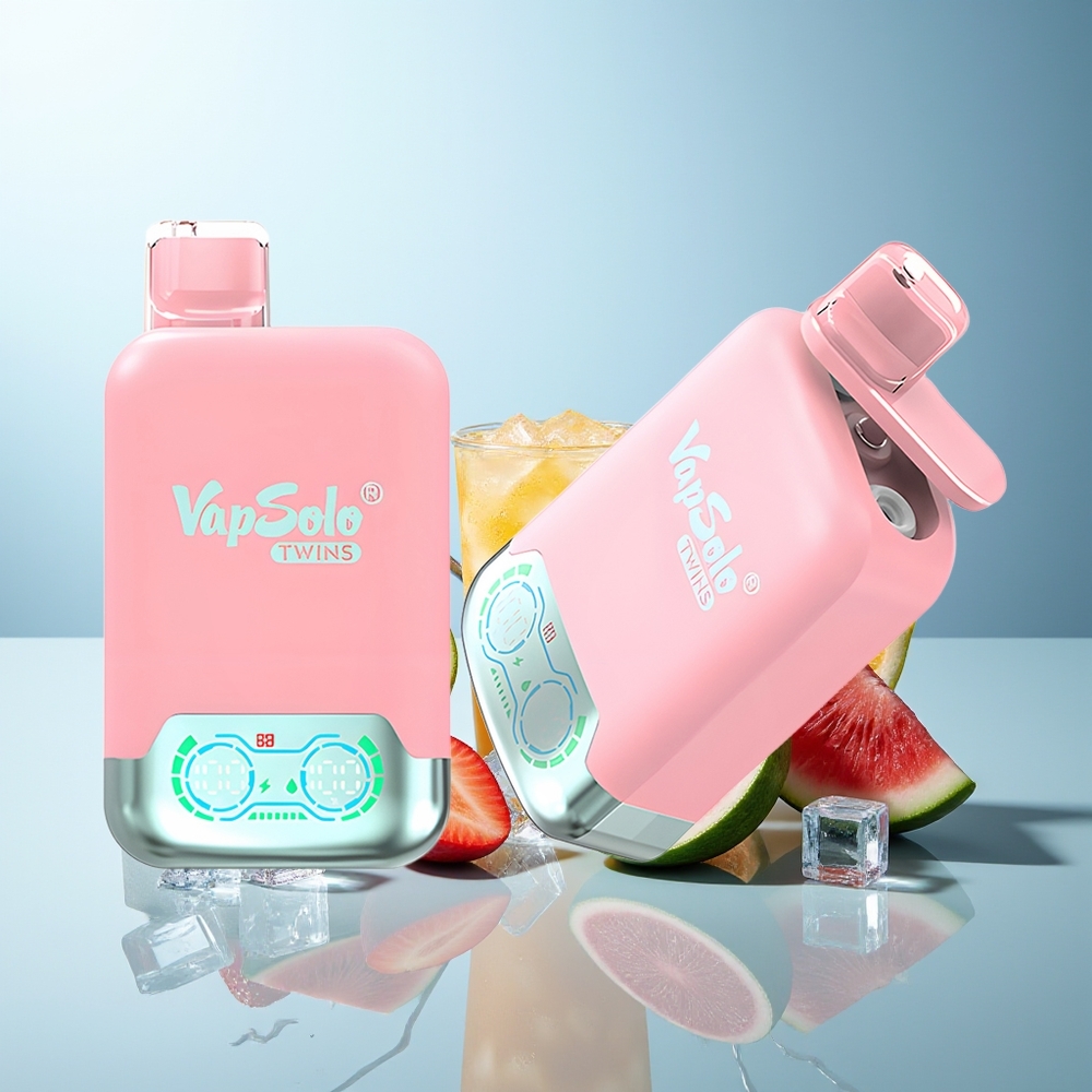 VapSolo Twins 20000 Pufi Jagoda Led  Mango Breskev Lubenica