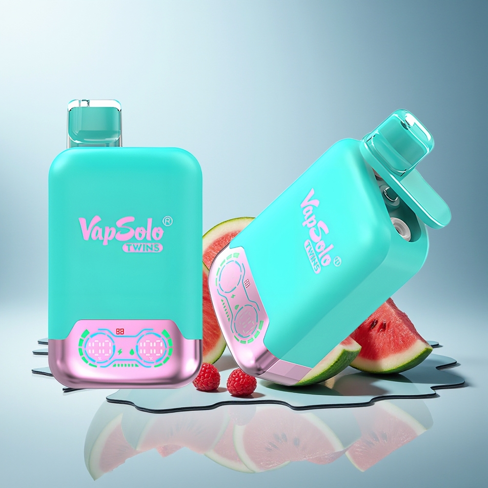 VapSolo Twins 20000 Pufi Trojna Melona  Robična Lubenica 40 ml