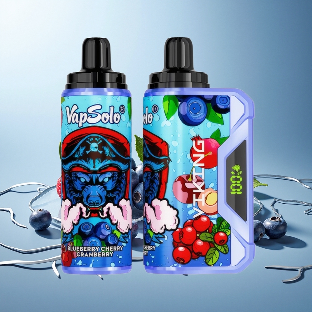 VapSolo VIKING 12000 Pofov Borovnica Češnja Brusnica Tip-C