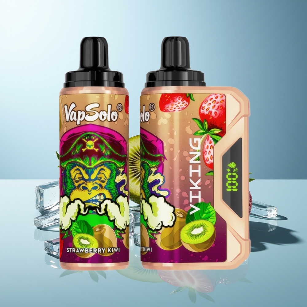 VapSolo VIKING 12000 Pufi Dispozabilna Vape Jagoda Kivi Tip-C