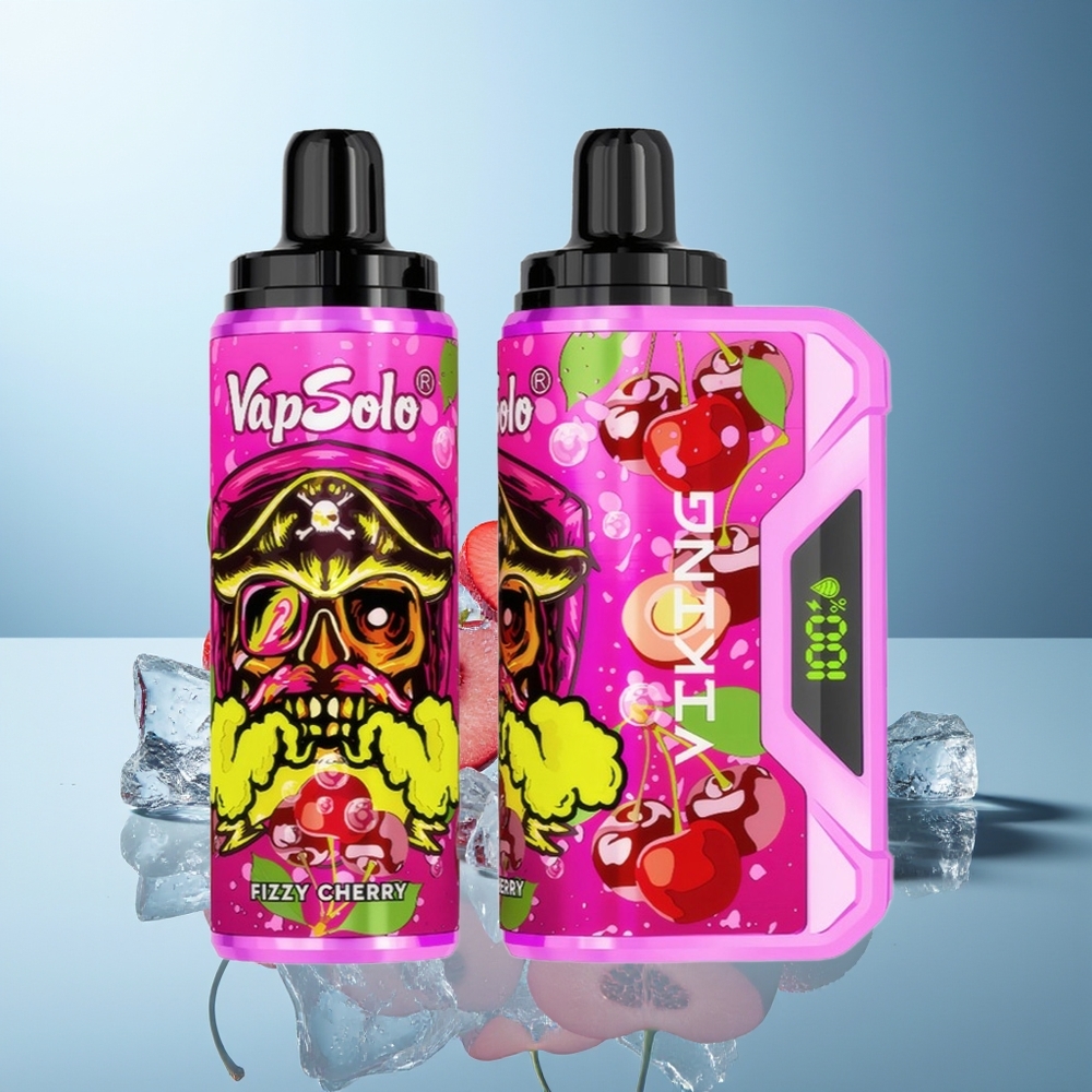 VapSolo VIKING 12000 Pufi Gazirana Češnja Tip-C