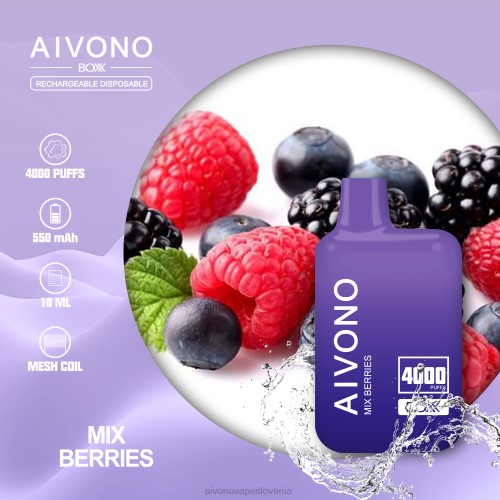 Aivono AIM BOXX 4000 zmešajte jagode 4J4F215 - Aivono Vape Review Slovenia