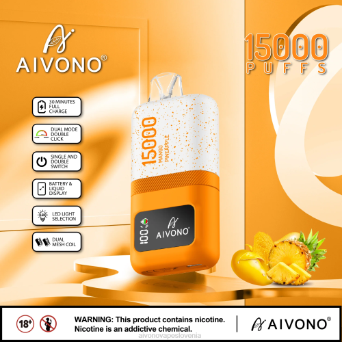 Aivono AIM magic 15000 mango ananas 4J4F69 - Aivono Vape Review