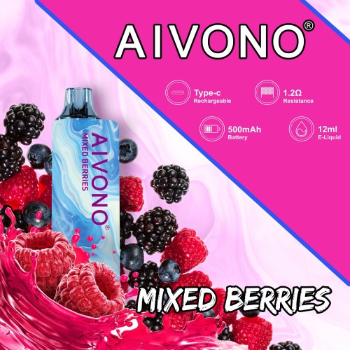 Aivono AIM GUN 7000 mešano jagodičje 4J4F111 - Aivono Vape Price