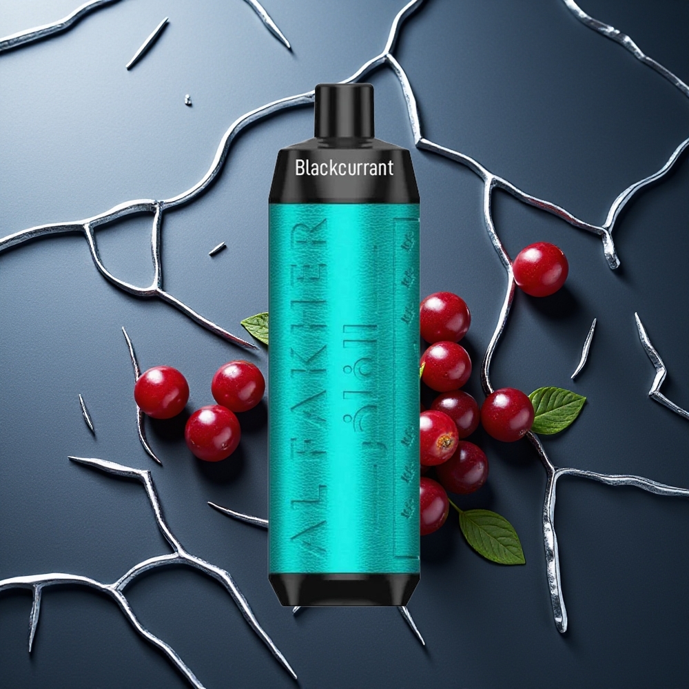 Al Fakher Crown Bar 8000 Kristalna Enkratna Vapa Črni Ribez Led 18ml