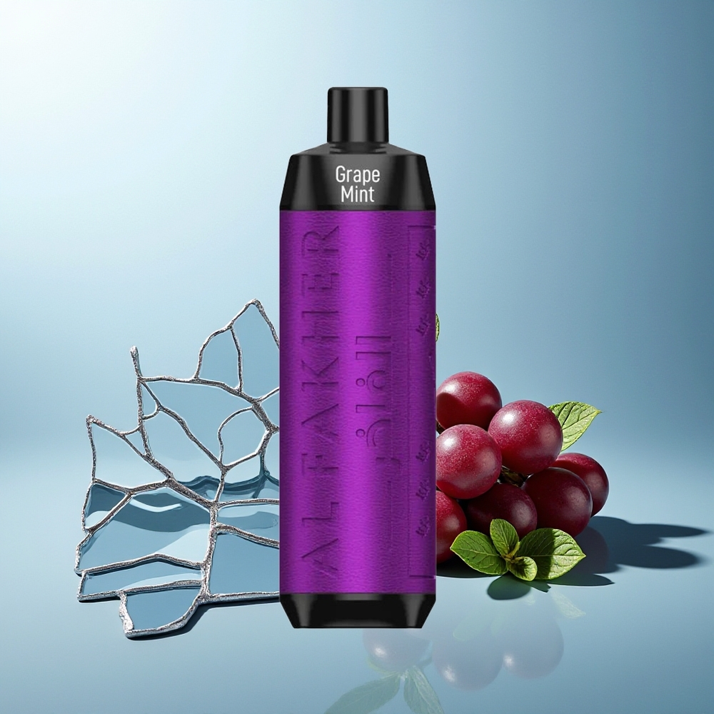 Al Fakher Crown Bar 8000 Kristalni Dispozabilni Vape Grozdje Meta