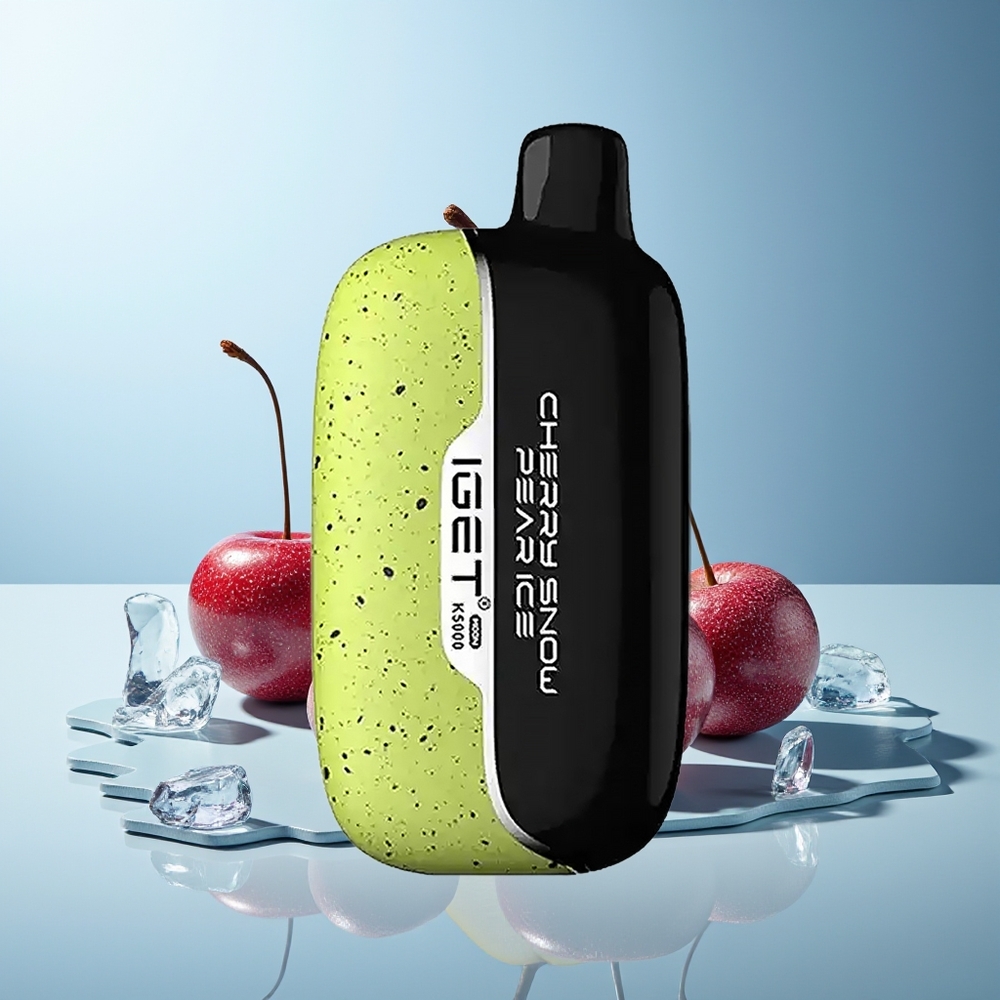 IGET Moon K5000 5000 Pušev Češnja Sneg Hruška Led Dispozabilni Vape