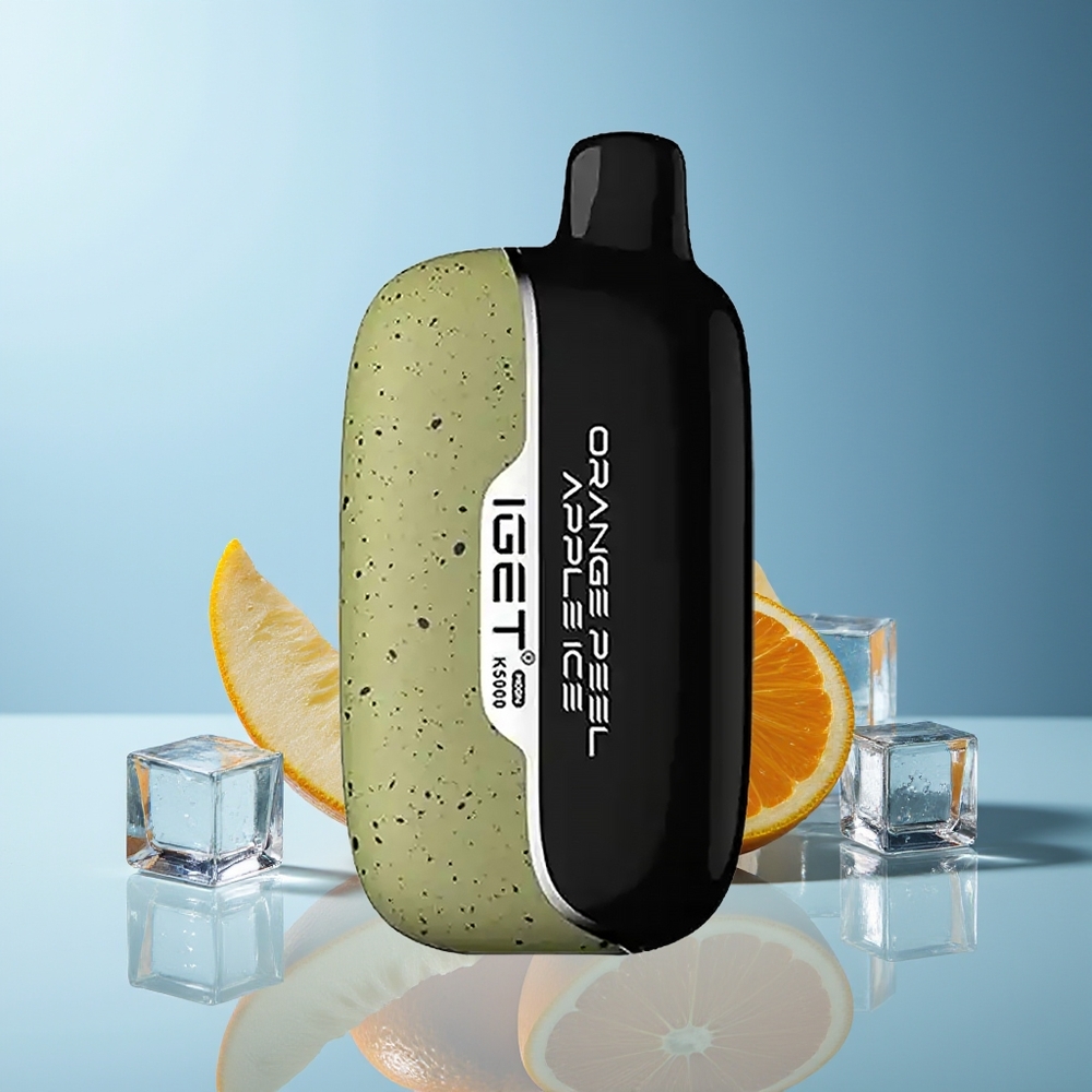 IGET Moon K5000 5000 Pufov Dispozabilna Vapa Oranžno Lubje Jabolko Led