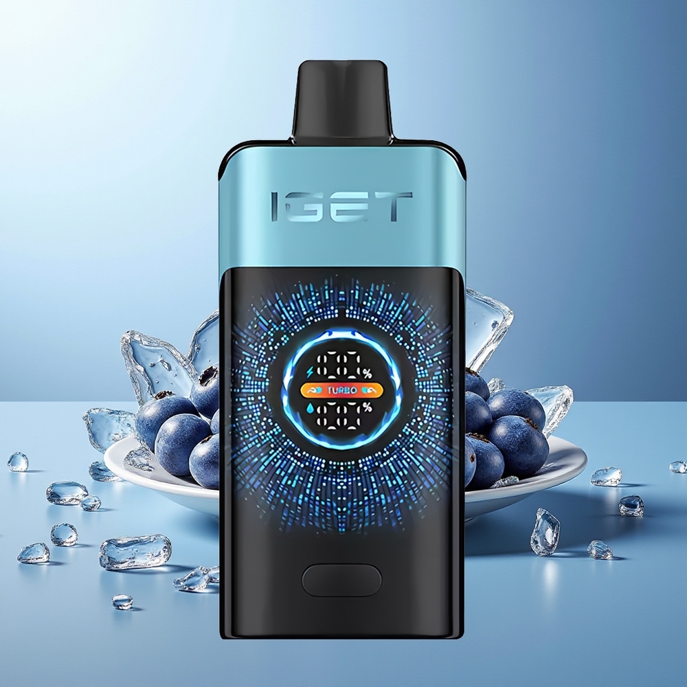 IGET ONE 12000 Pih Curved Color Screen Borovnica Led Dispozabilni Vape