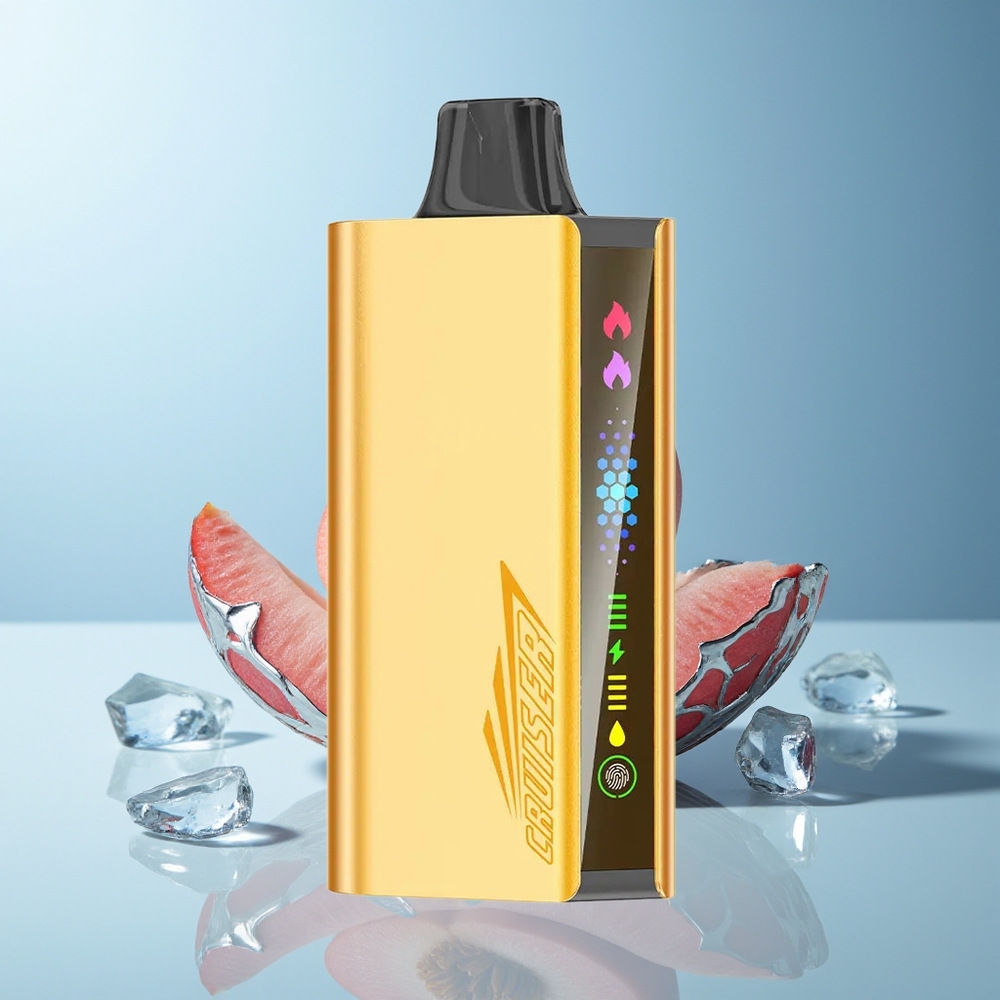 JNR Cruiser 12000 Pufi Peach Ice Dual Mesh Coil