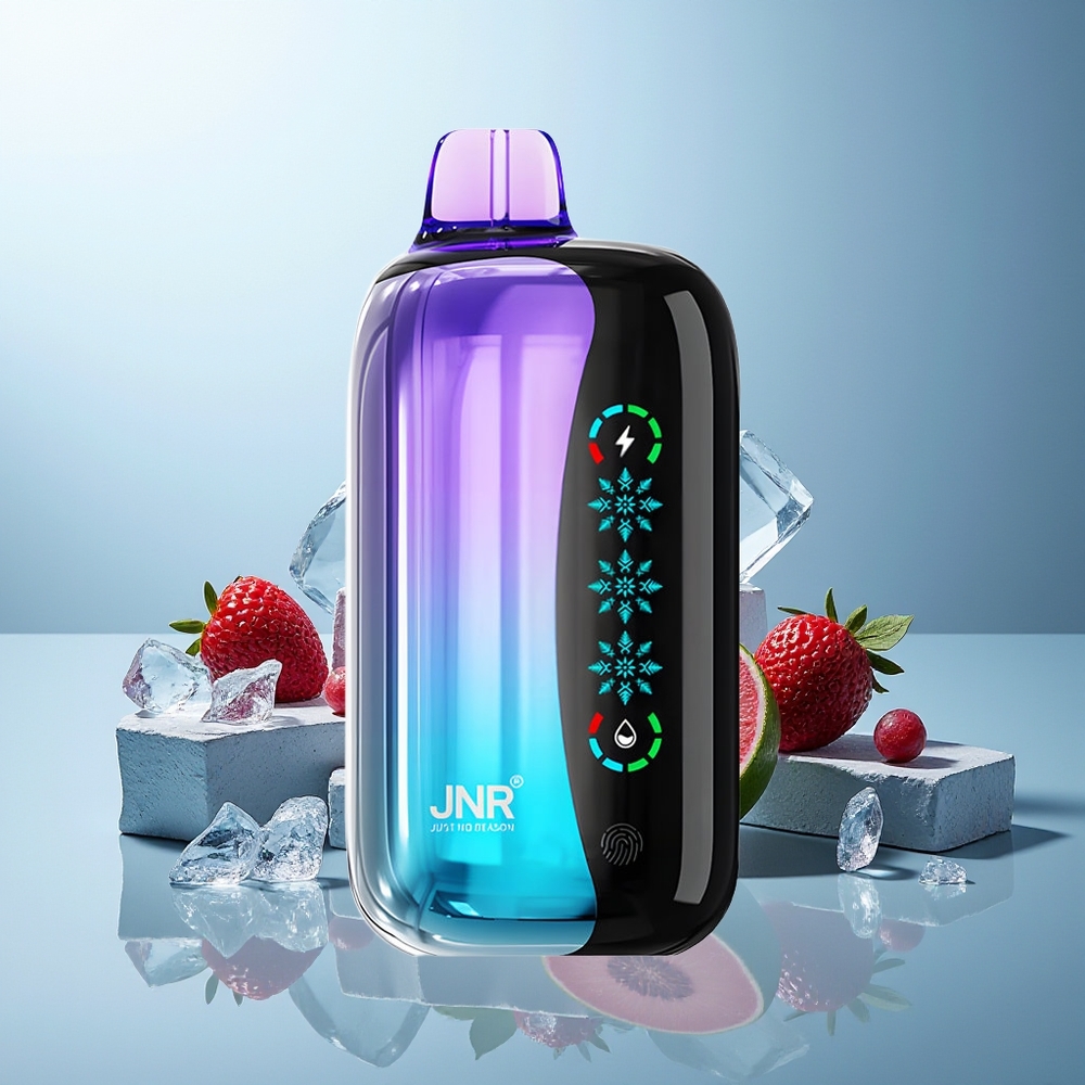 JNR Flex Ice 21000 Pufi Dispozabilni Vape Mešane Jagode Prilagodljiv Ice