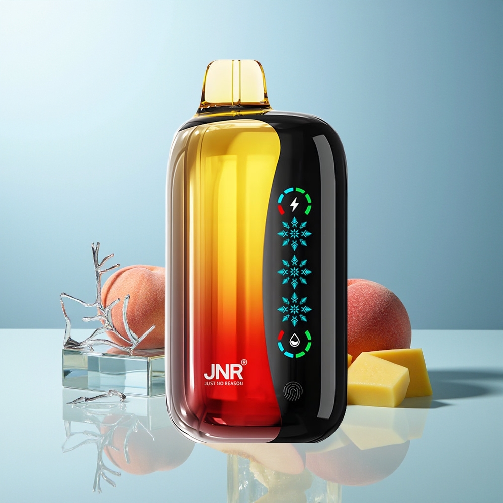 JNR Flex Ice 21000 Puftov Dispozabilni Vape Breskeva Mango Ananas Prilagodljiv Zrak