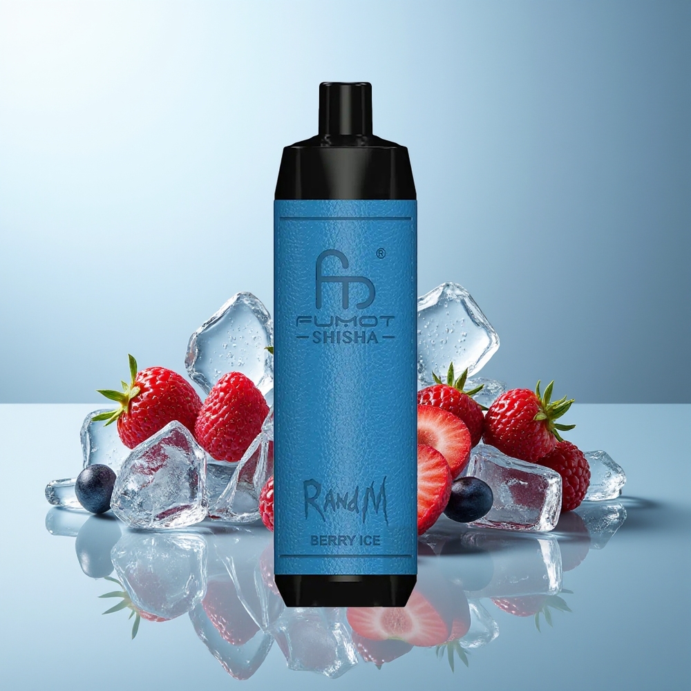 RandM Fumot Shisha 10000 Pufi Jagoda Led Dispozabilni Vape