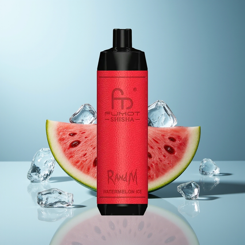 RandM Fumot Shisha 10000 Pufov Dispozabilni Vape Lubenica Led 850 mAh Battery
