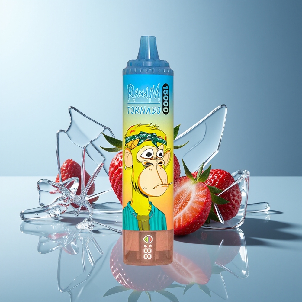 RandM Fumot Tornado 15000 Pih Strawberry + LCD