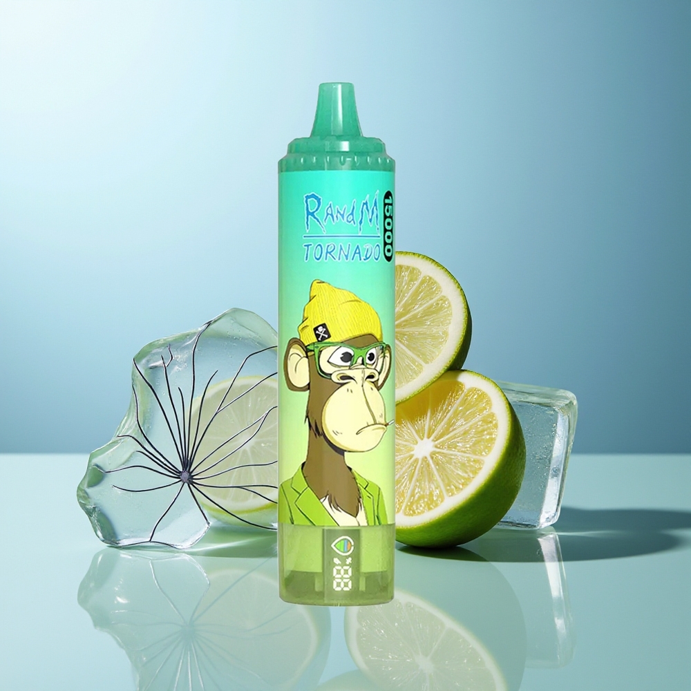 RandM Fumot Tornado 15000 Pufi Limeta Limona LCD