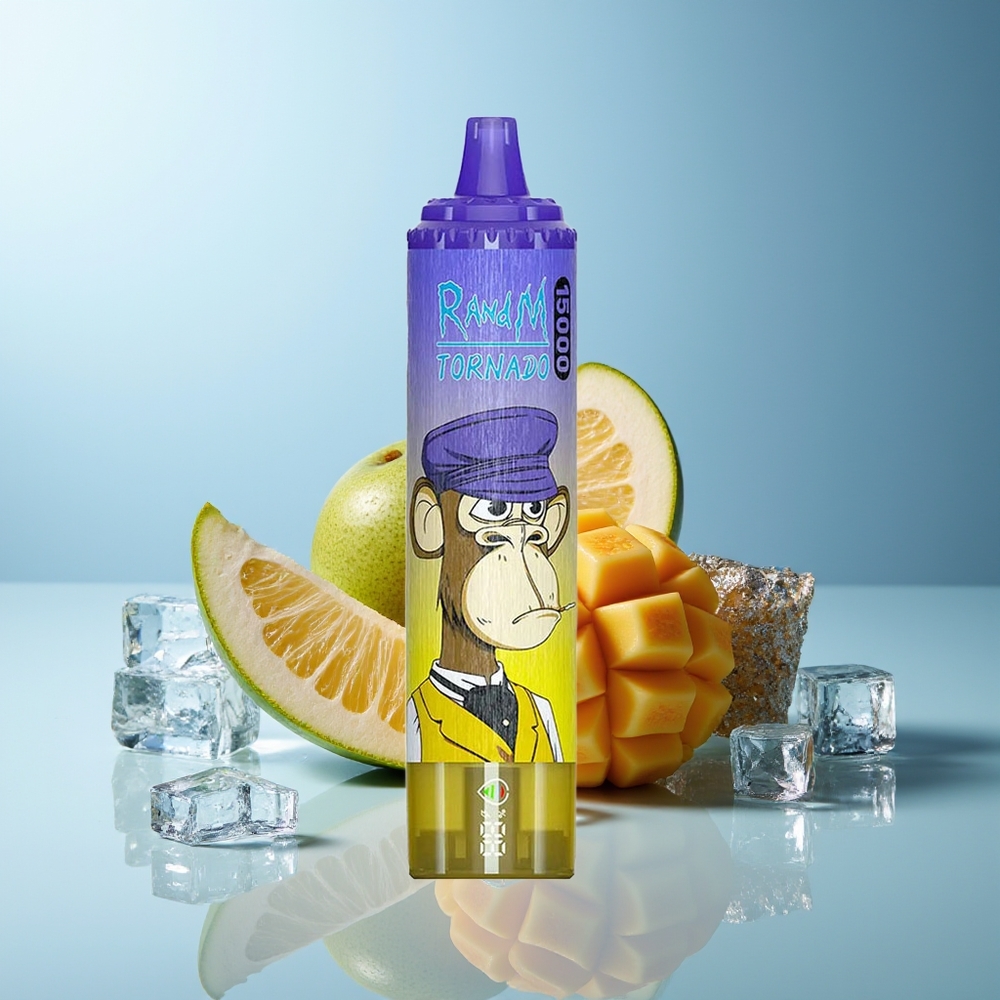 RandM Fumot Tornado 15000 Pufi Mango Na Ledu 25ml Mesh Coil