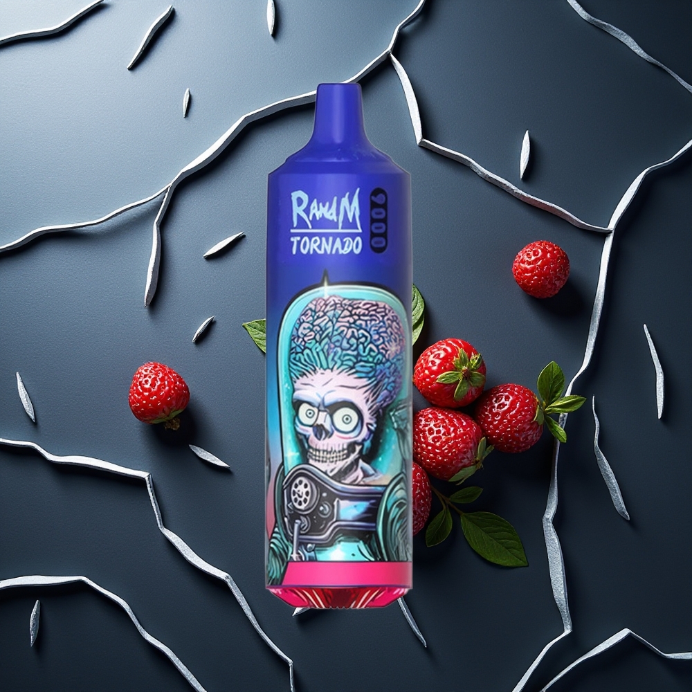 RandM Fumot Tornado 9000 Puffs Črni Led