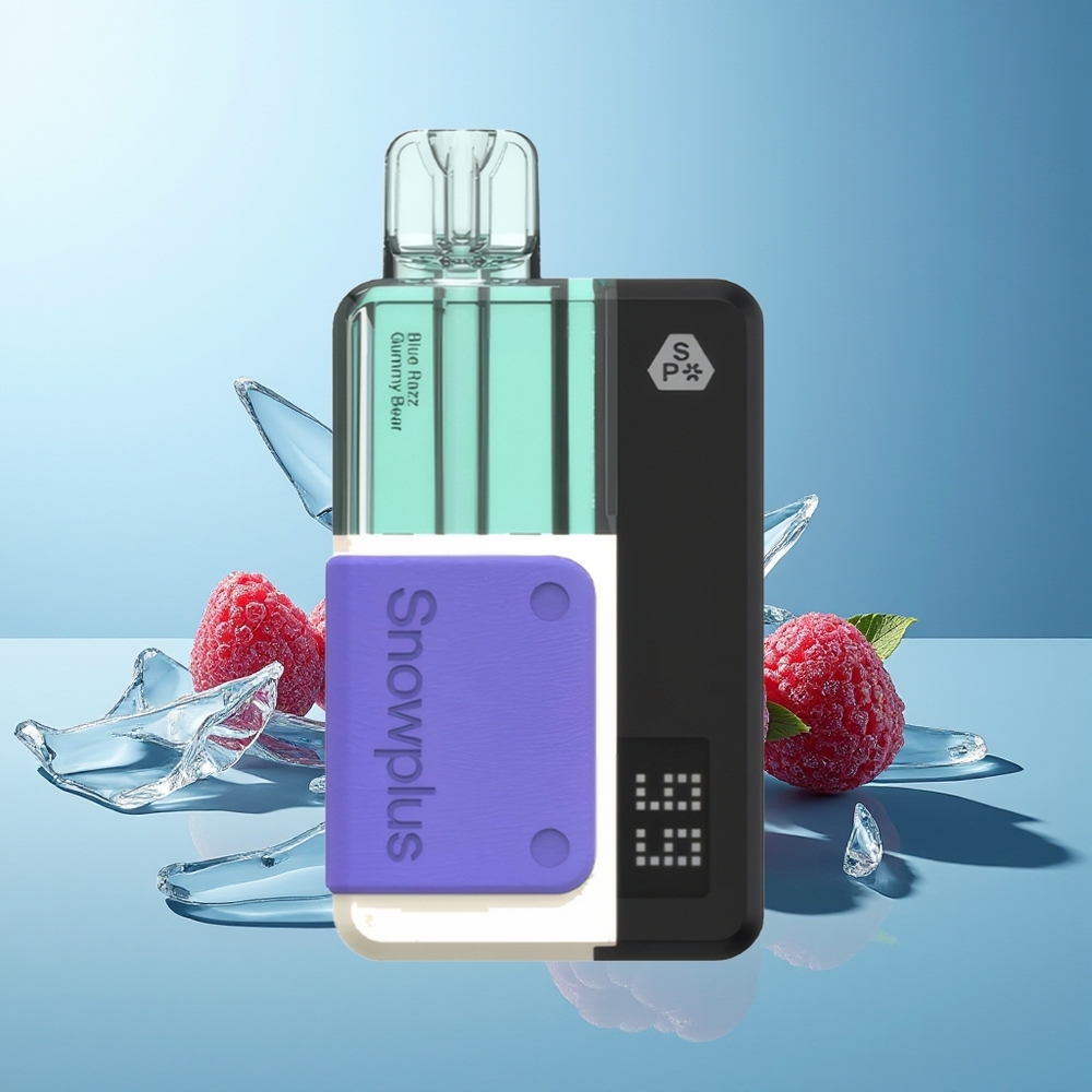 Snowplus Swift 15000 Pufov Modra Malina Gumi Medved + Ponovno uporabna baterija, zamenljiv 2+10ml nabor za polnjenje