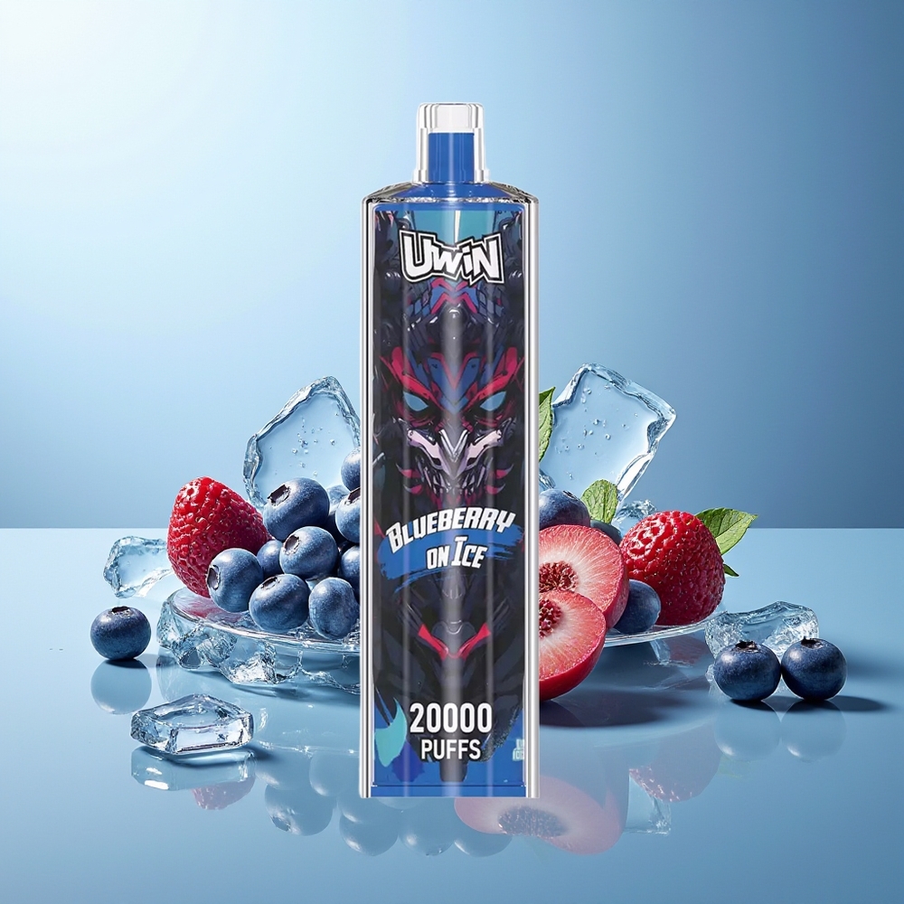 UWIN Shisha Hookah Crystal 20000 Puff Kombinacija Okusov Borovnica Na Ledu Mesh Coil