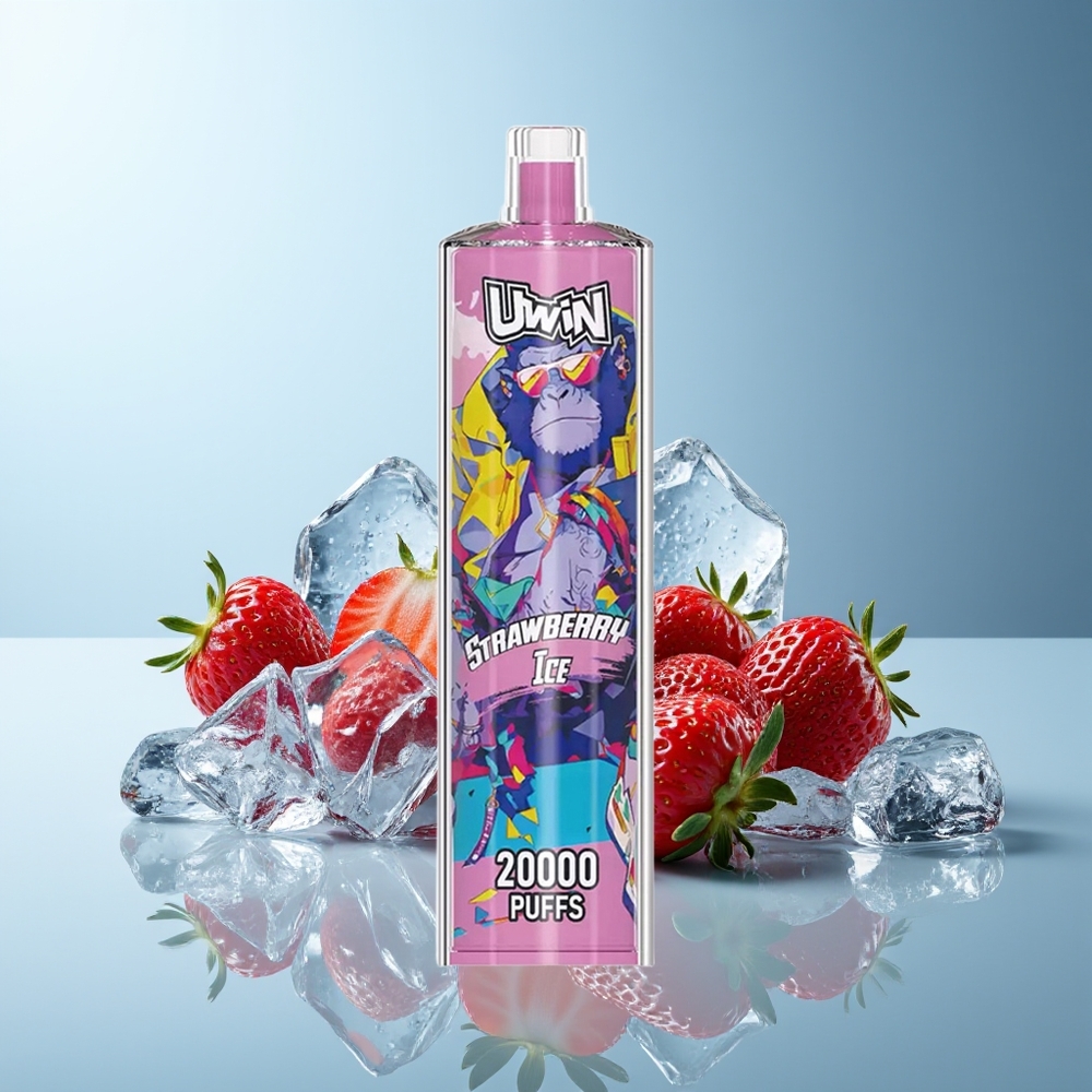 UWIN Shisha Hookah Crystal 20000 Pufi Jagoda Led