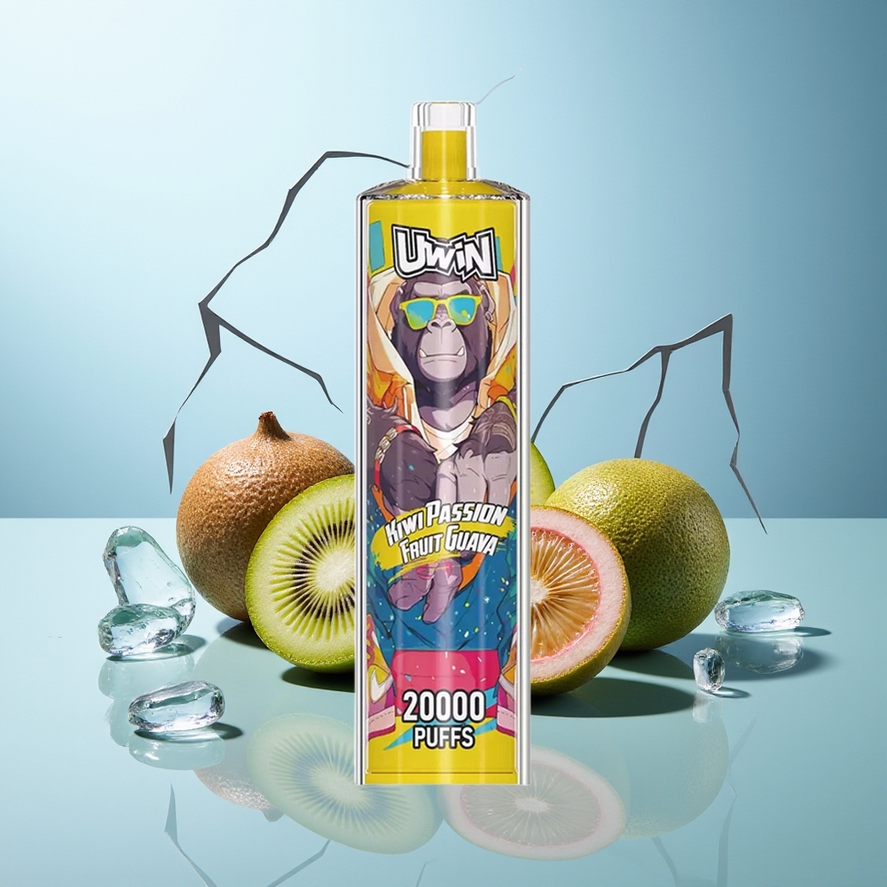 UWIN Shisha Hookah Crystal 20000 Pufi Kivi Pasijonka Guava Mesh Coil