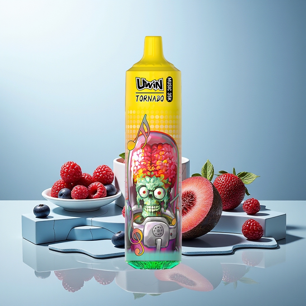 UWIN Tornado 35K Music Mešane Jagode Music Dispozabilni Vape 600mAh