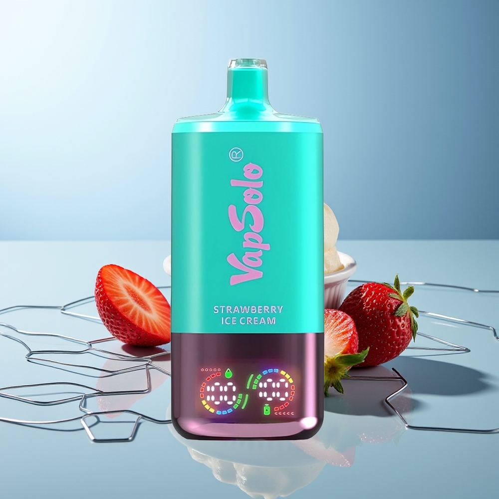 VapSolo Triple 30000 Puff Jagodna Sladoledna Kombinacija Type-C