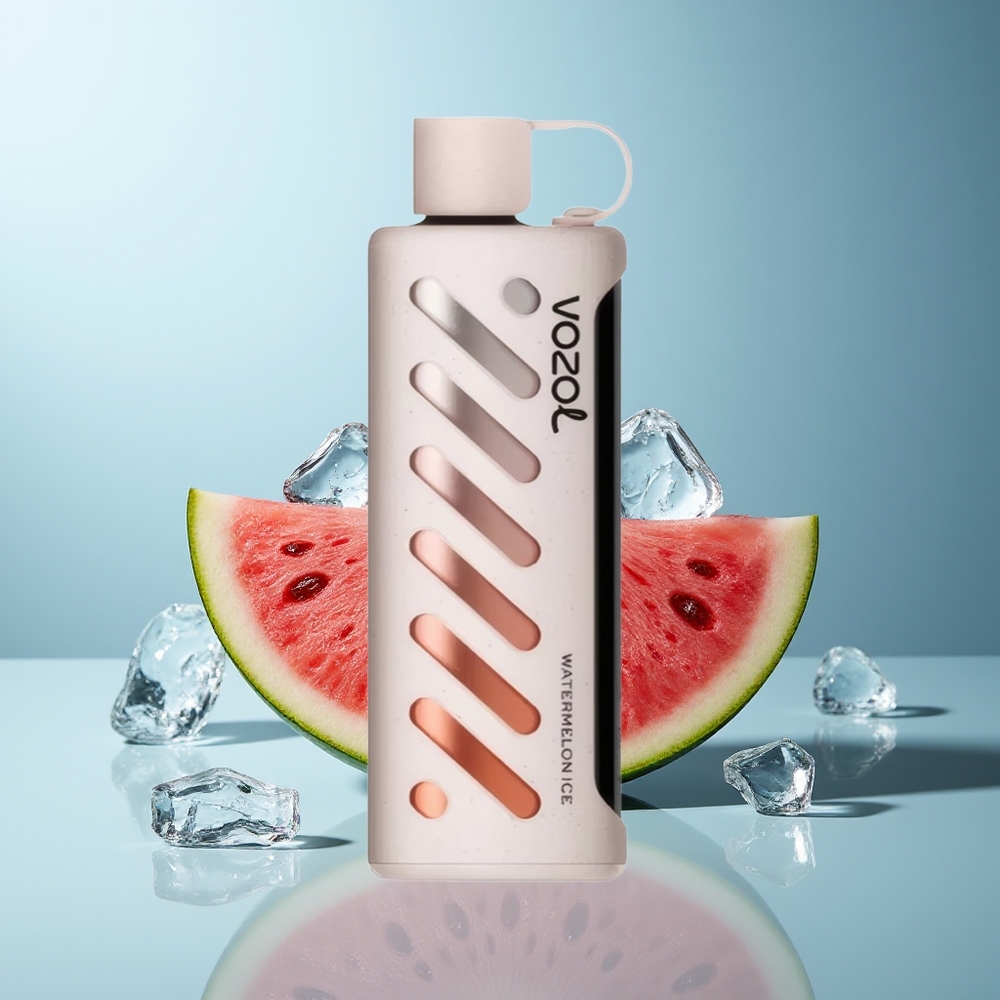 VOZOL Gear Shisha 25000 Pufov Dispozabilna Vapa Lubenica Led + Dual Mesh Dual Modes